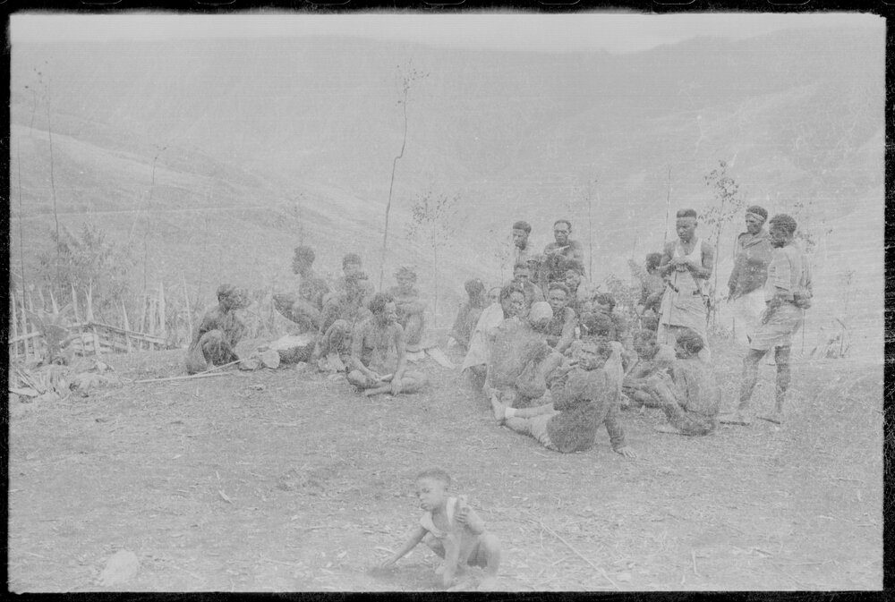 Group Gathered on Mountainside