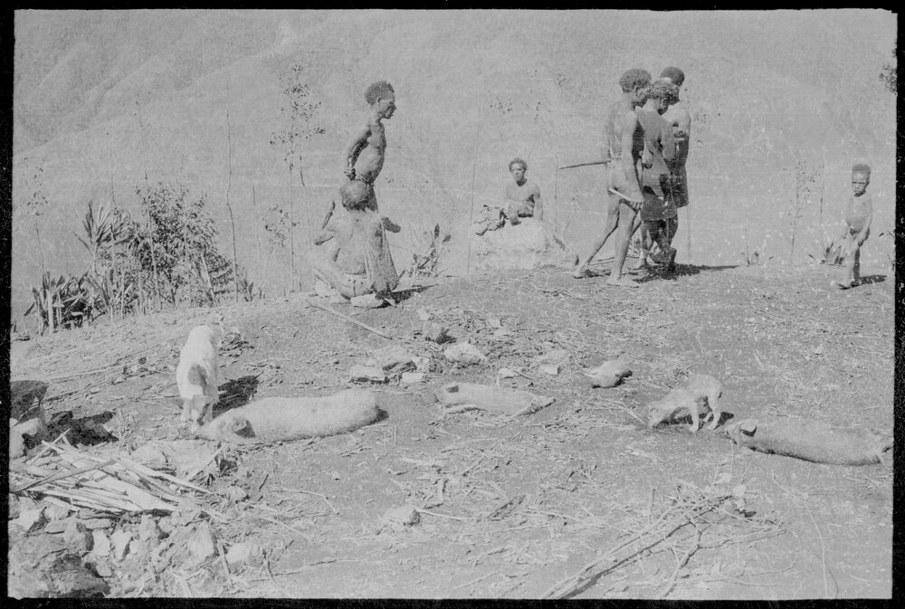 Group Standing on Mountainside