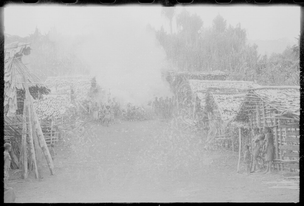 Group Building Fire in Village