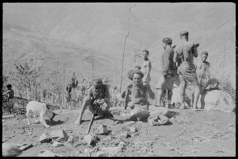 Group Gathered on Mountainside