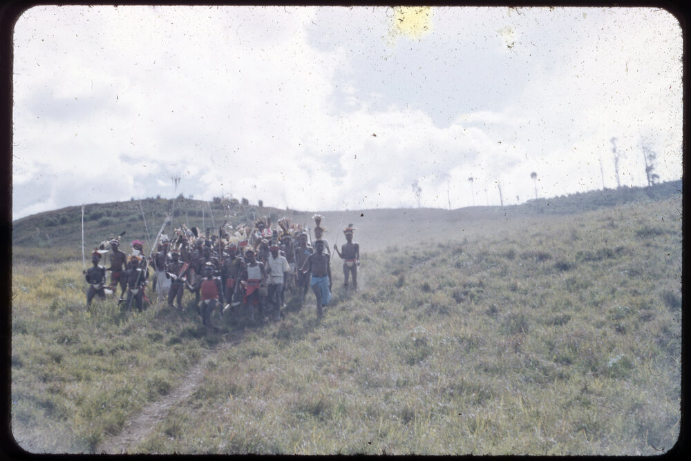 Group Gathered on Mountainside