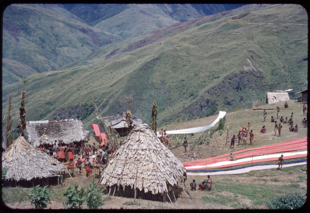 Village with Lengths of Cloth