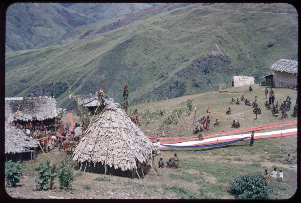 Village with Lengths of Cloth