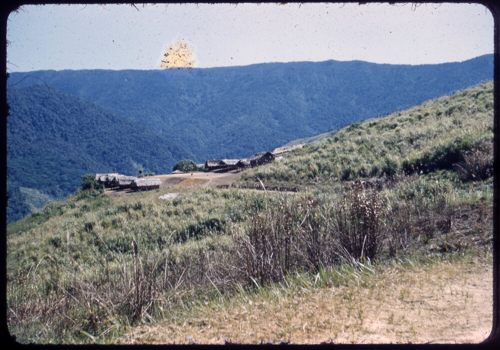 Buildings on Mountainside, Papua New Guinea