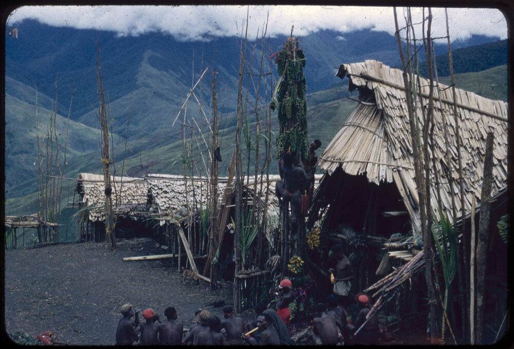 Men Climbing Food Pole