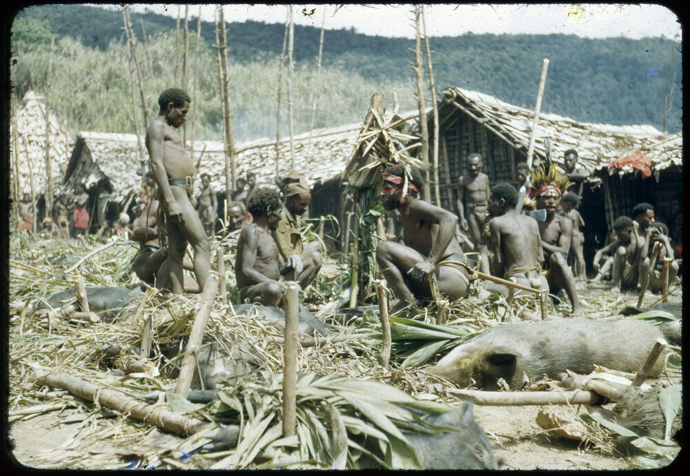 Group Preparing for a Ceremony
