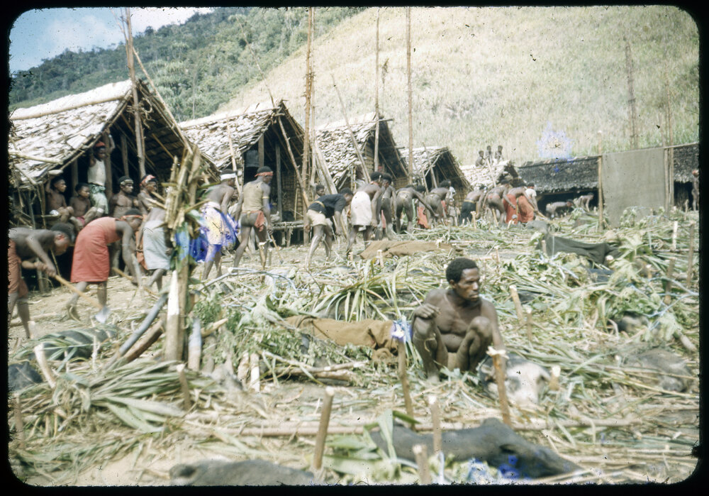 Group Preparing for a Ceremony