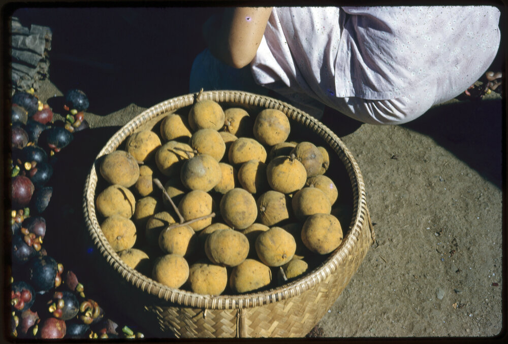 Basket of Santol Fruit