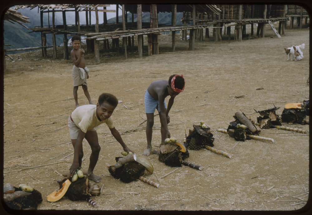 Children Distributing Fruits and Vegetables