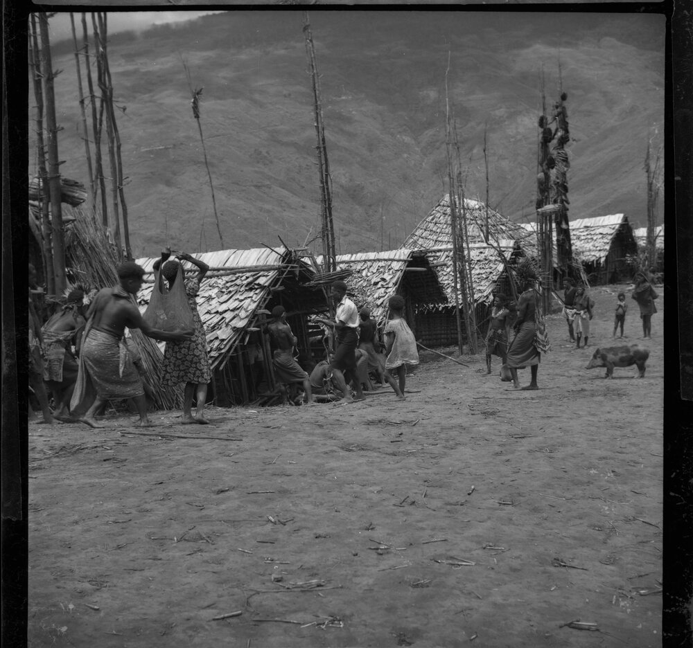 People Gathered in Mountainside Village