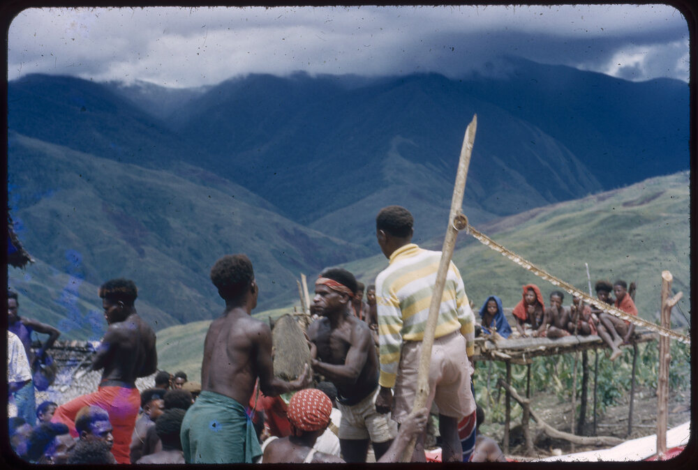 Group Gathered on Mountainside