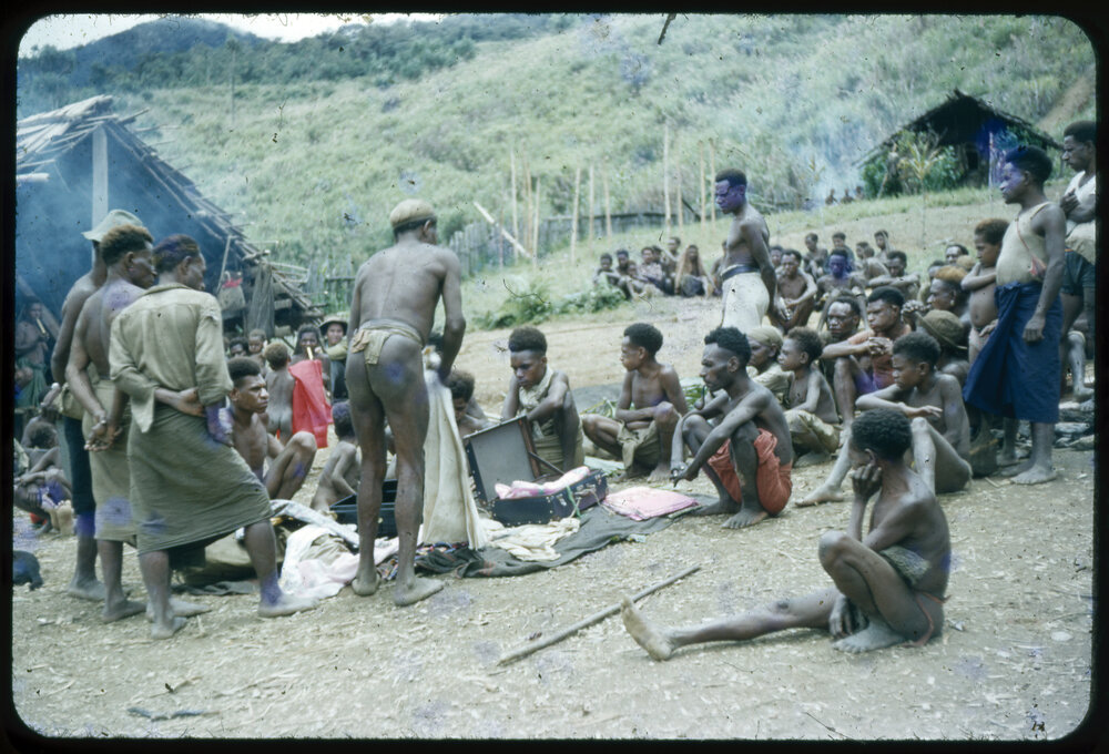 Group Preparing Lengths of Cloth