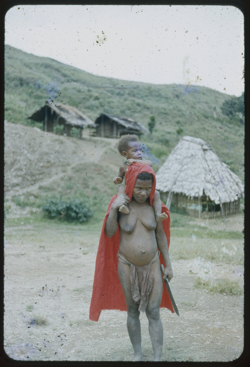 Woman with a Child on her Shoulders