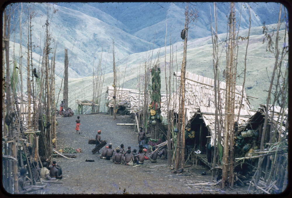 Village with Food Poles
