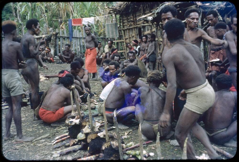 Group Preparing for a Ceremony