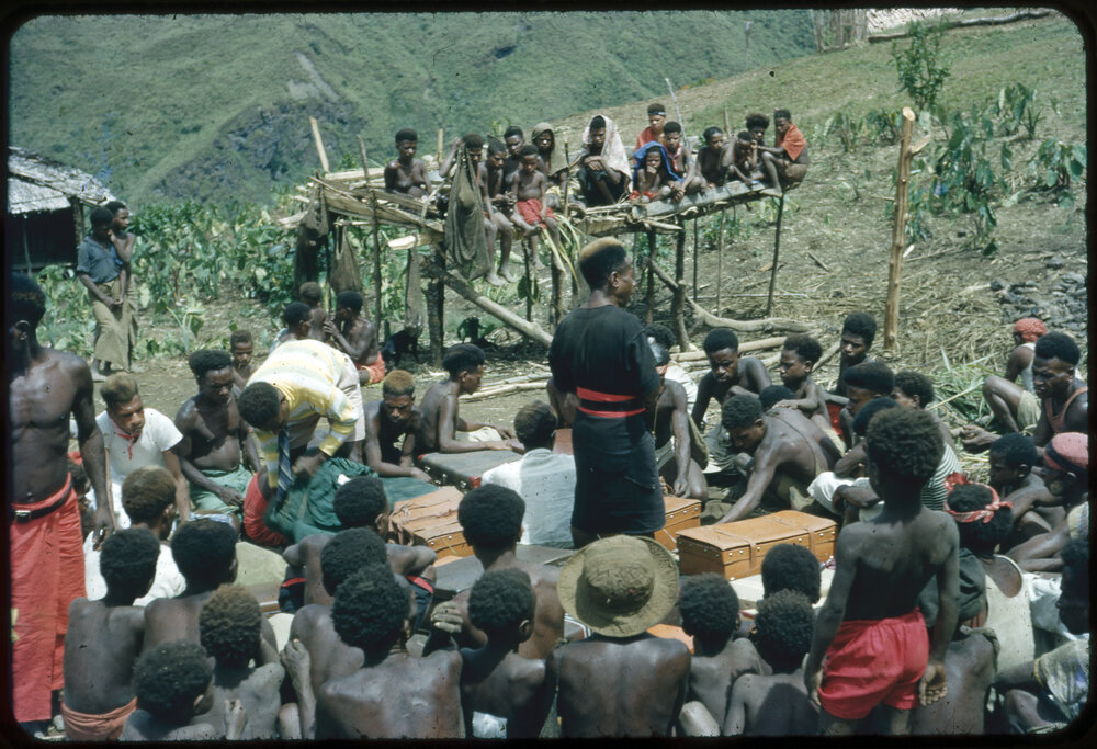 Group Preparing for a Ceremony
