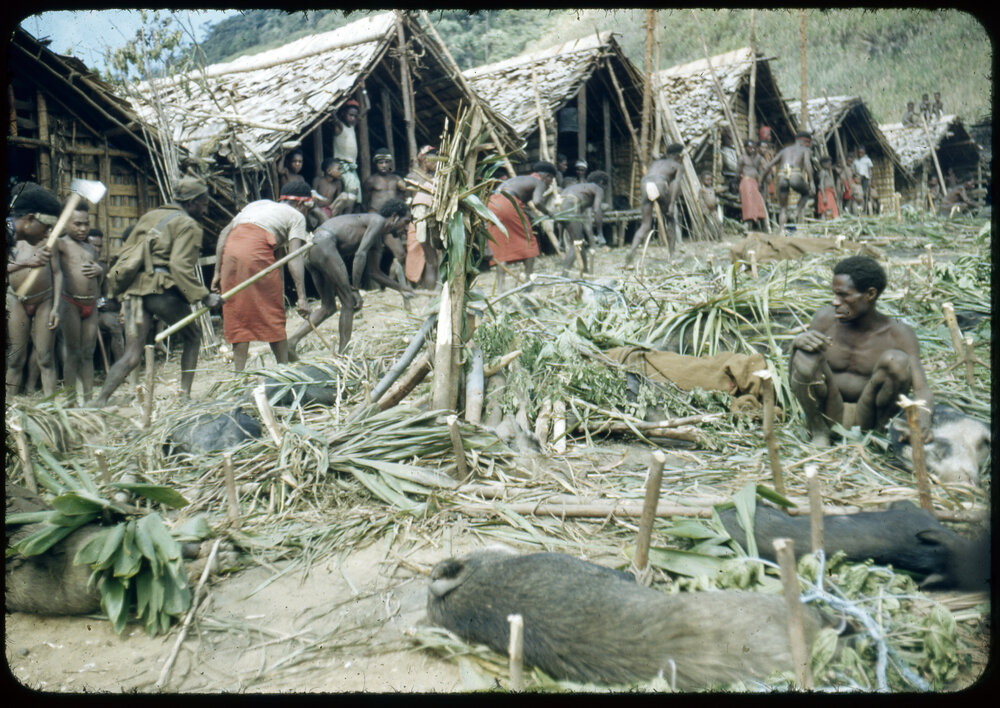 Group Preparing for a Ceremony