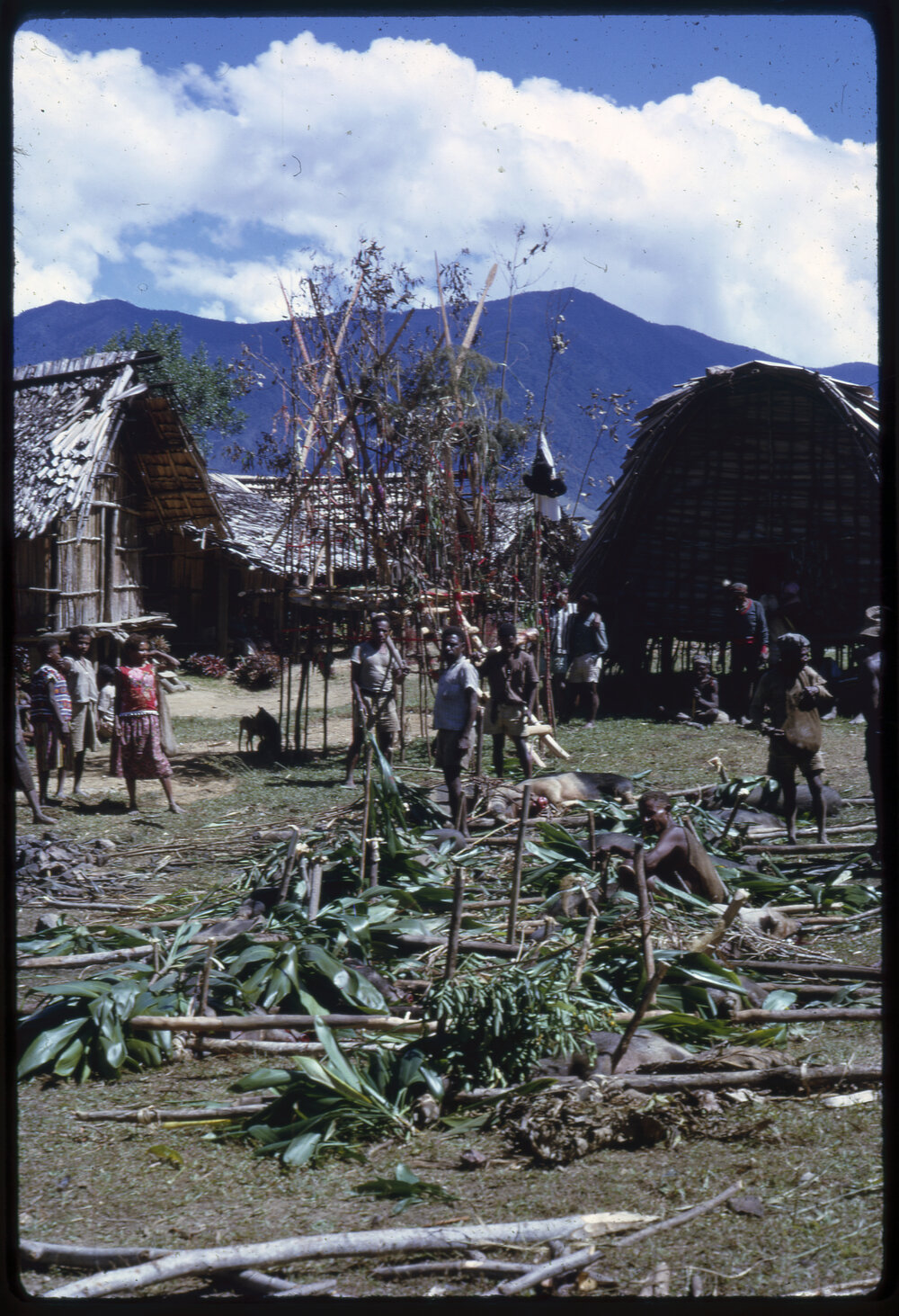 Group Preparing for a Ceremony