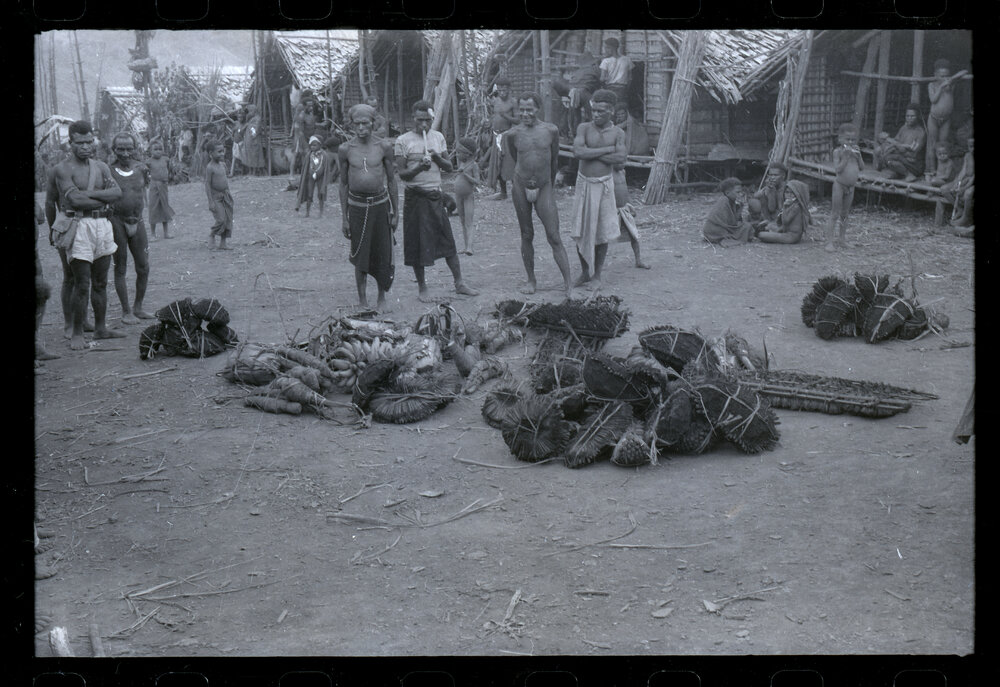 Group Distributing Food for a Ceremony