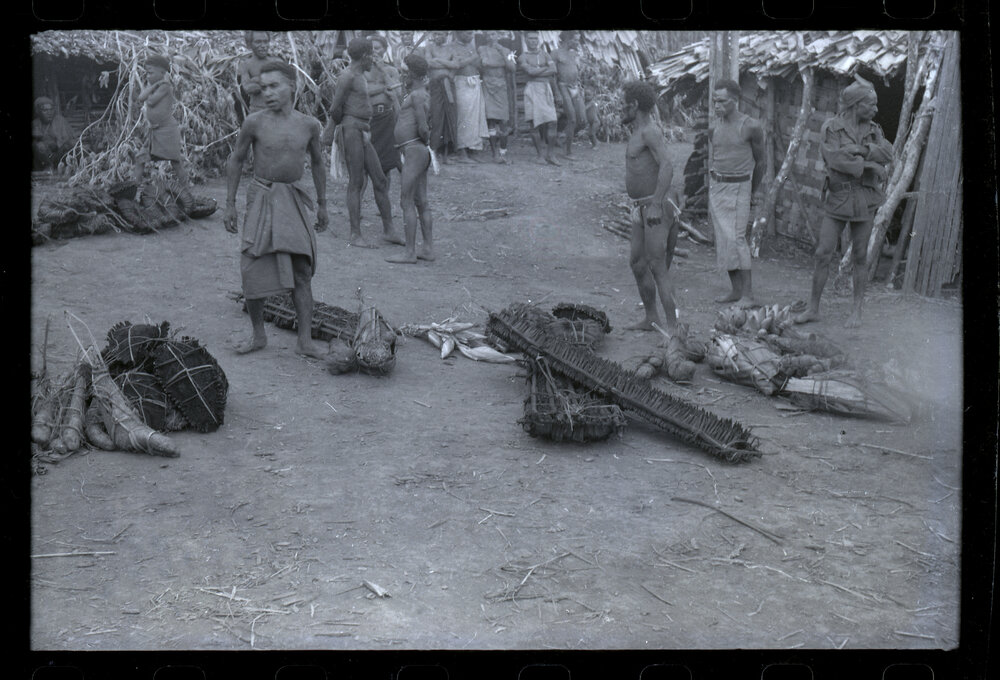 Group Distributing Food for a Ceremony