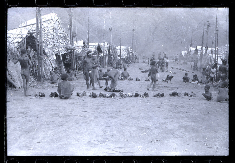Group Distributing Food for a Ceremony