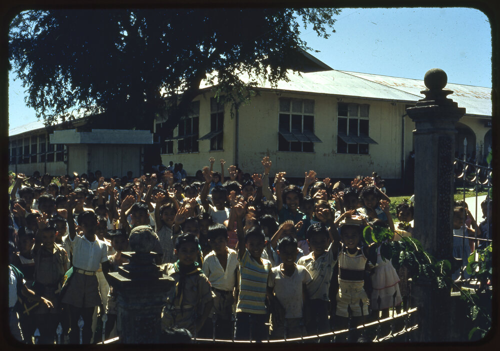 Group of Children Waving