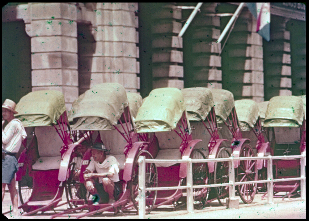 Line of Rickshaws