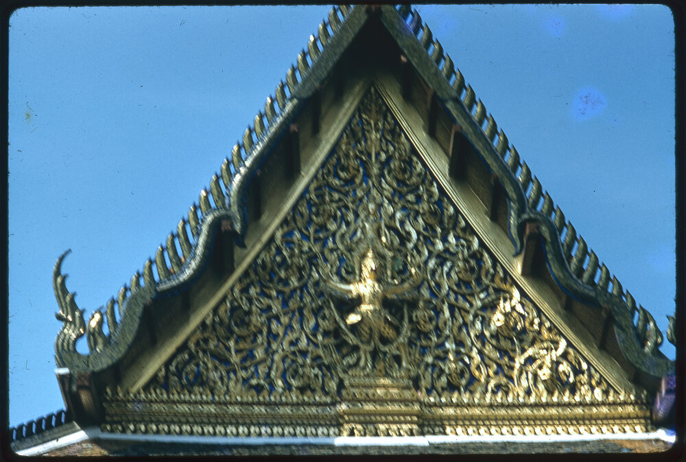 Carved Gable at Wat Phra Kaew (Temple of the Emerald Buddha), Bangkok