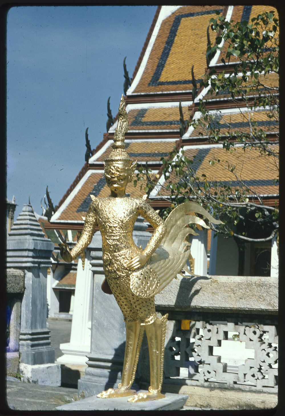 Golden Statue outside Dusit Maha Prasat Palace (Grand Palace), Bangkok