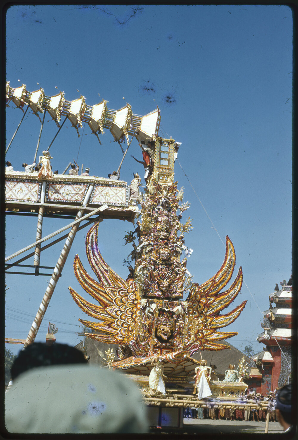 Construction of a Ngaben Bade