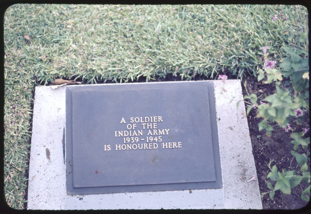 Headstone at Lae War Cemetery, Papua New Guinea
