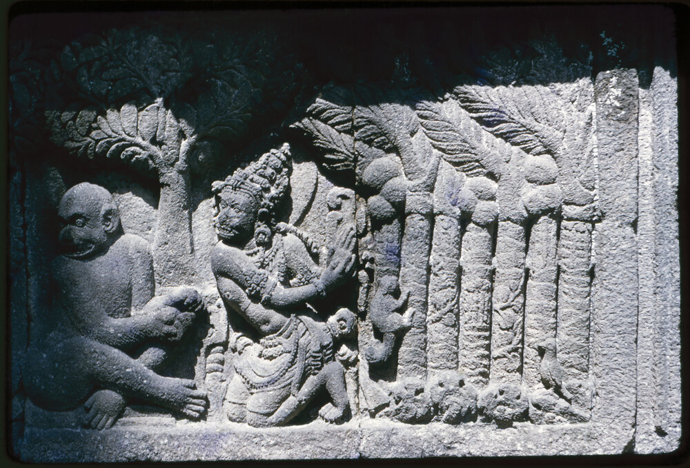 Carving at Prambanan Temple