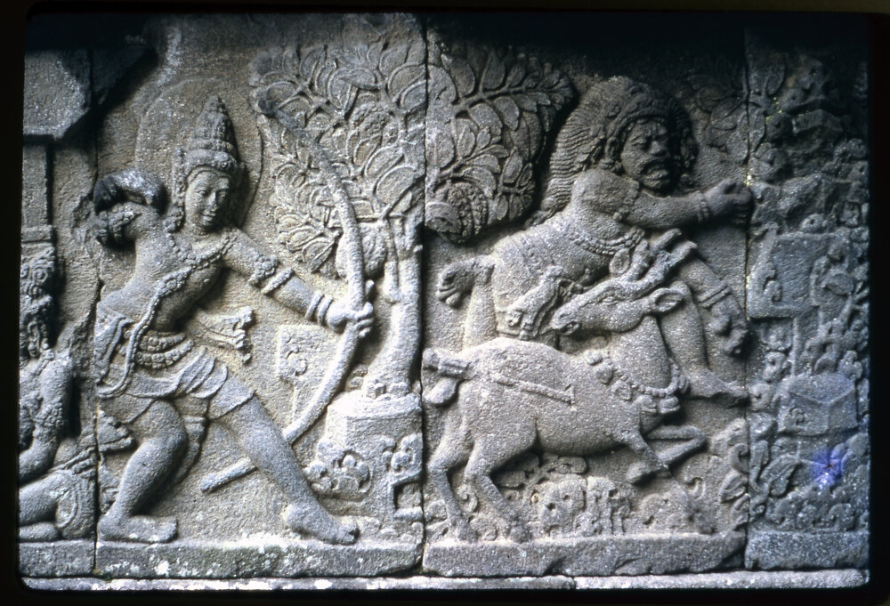 Carving at Prambanan Temple