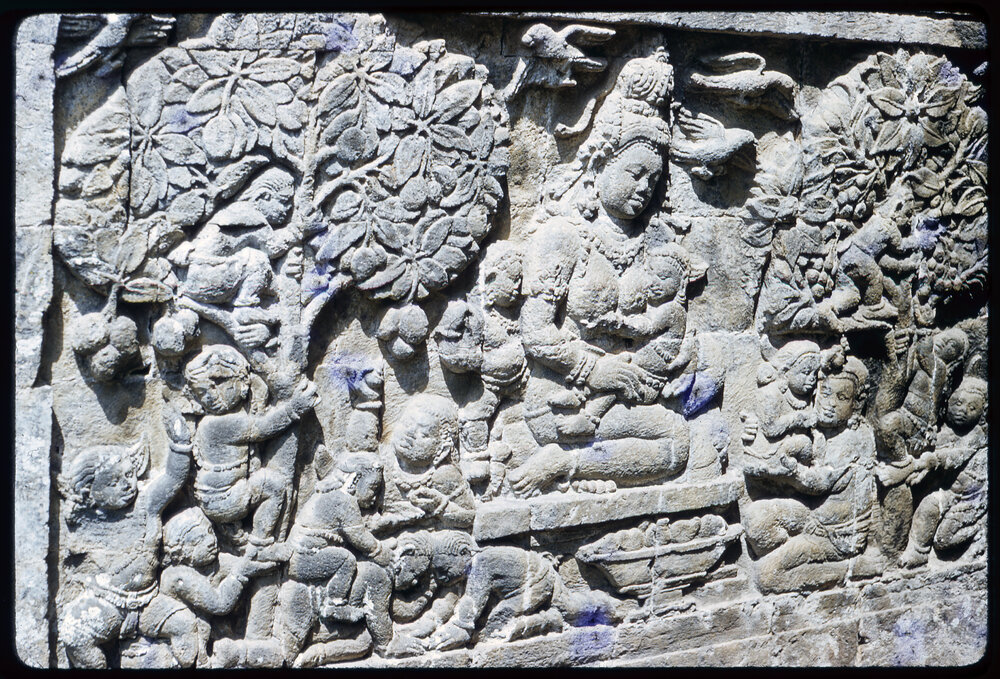 Carving at Prambanan Temple