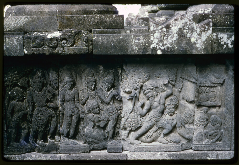 Carving at Prambanan Temple