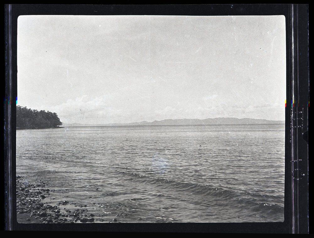 [Manum Island, New Guinea] Looking from Tsogari Beach to the Hills of Bogea