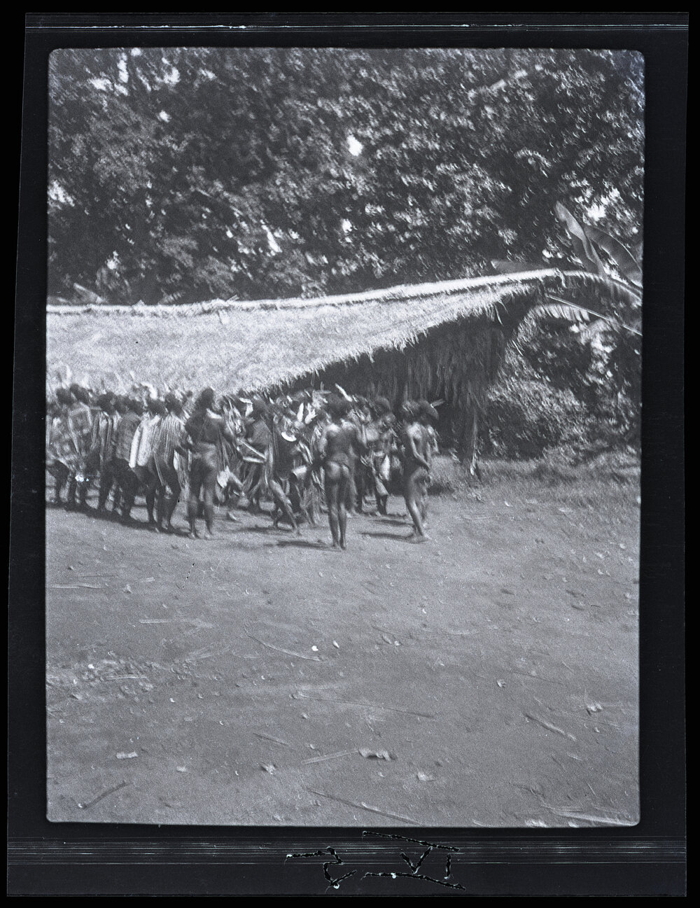 [Manum Island, New Guinea] The Men of Wais Dancing
