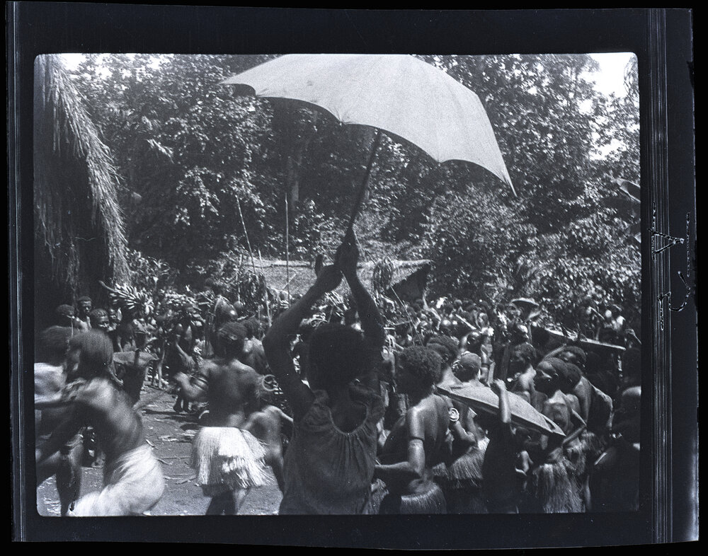 [Manum Island, New Guinea] Carrying Away the Bananas