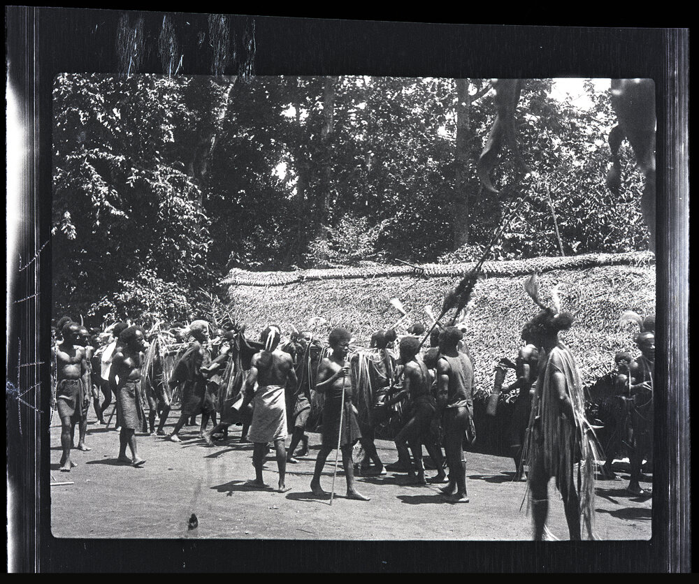 [Manum Island, New Guinea] The Arrival of the Dugulaba Dancers