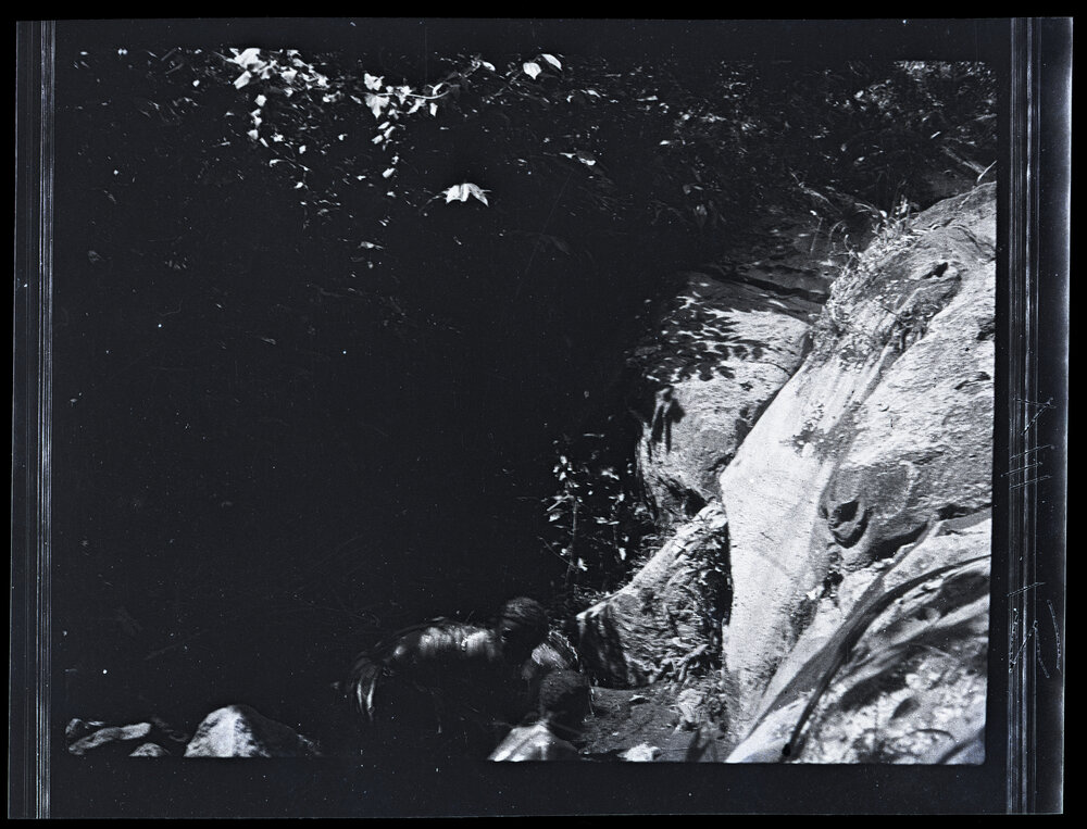 [Manum Island, New Guinea] Women Washing at these Rock Pools