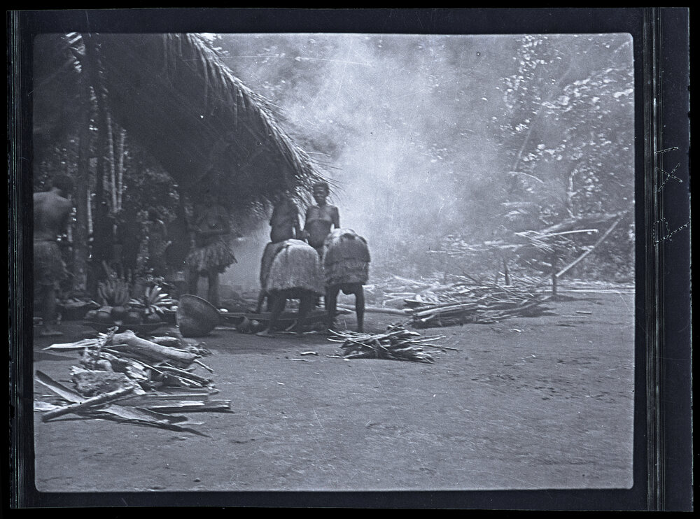 [Manum Island, New Guinea] The Women Beginning to Cook the Pig