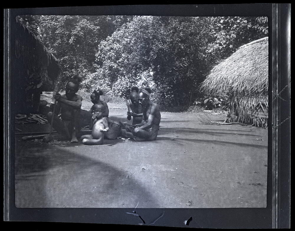 [Manum Island, New Guinea] Tsagera&rsquo;a and Others Making Gaurama in Wandama&rsquo;s Place