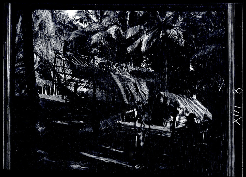 [Manum Island, New Guinea] Thatching