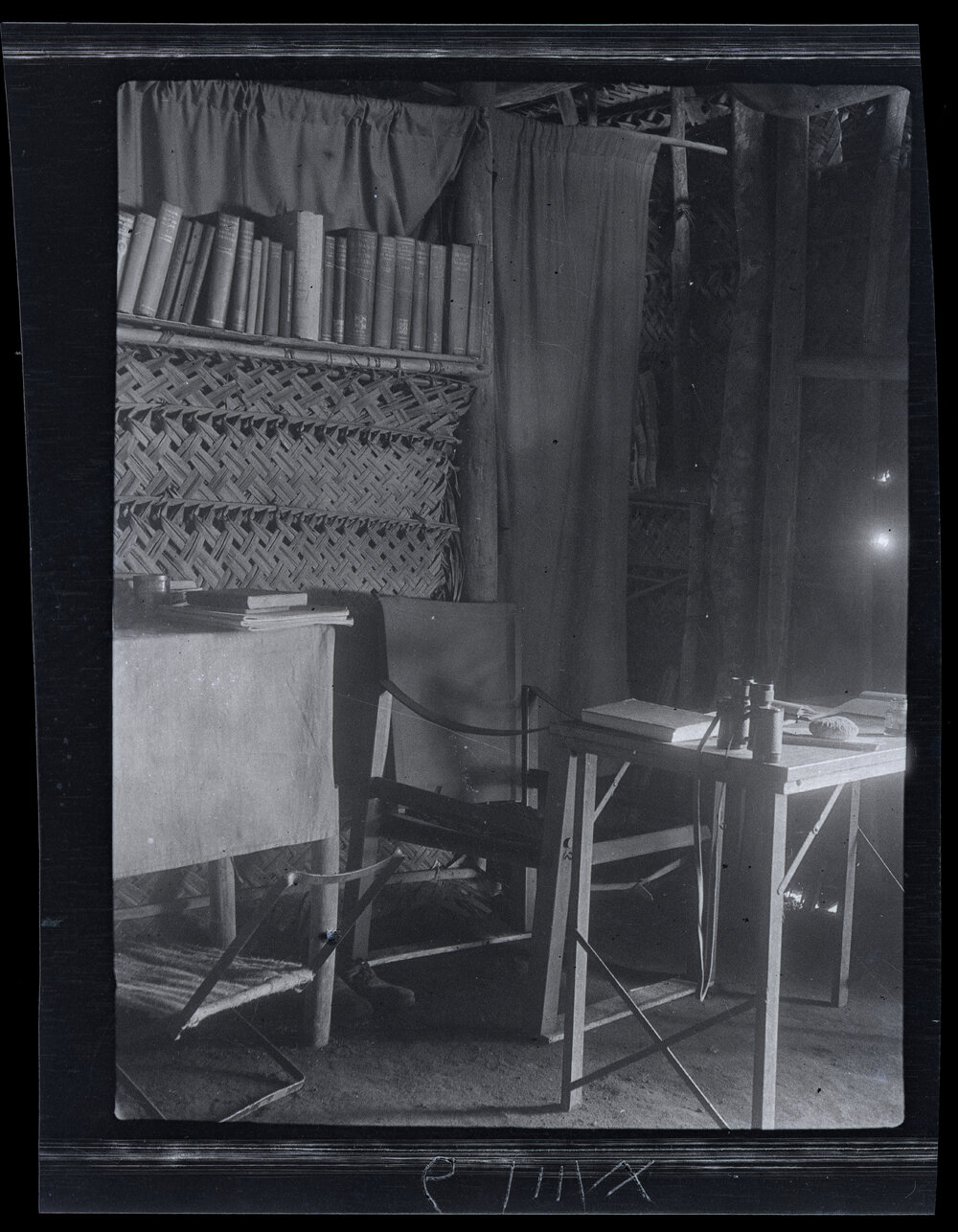 [Manum Island, New Guinea] The Inside of my [Wedgwood's] House