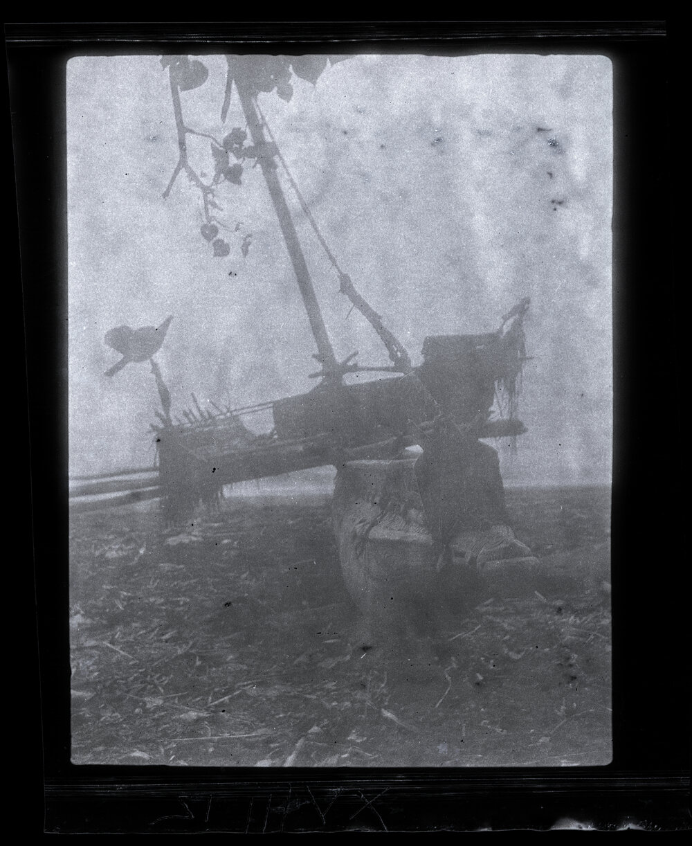 [Manum Island, New Guinea] End View of Mamboti&rsquo;s Overseas Canoe 