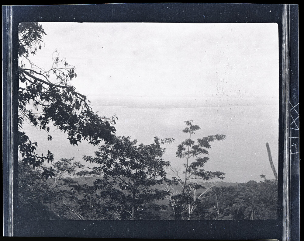 [Manum Island, New Guinea] View of the Mainland from Mamboti&rsquo;s New Garden at a Height of 2500 ft [feet]