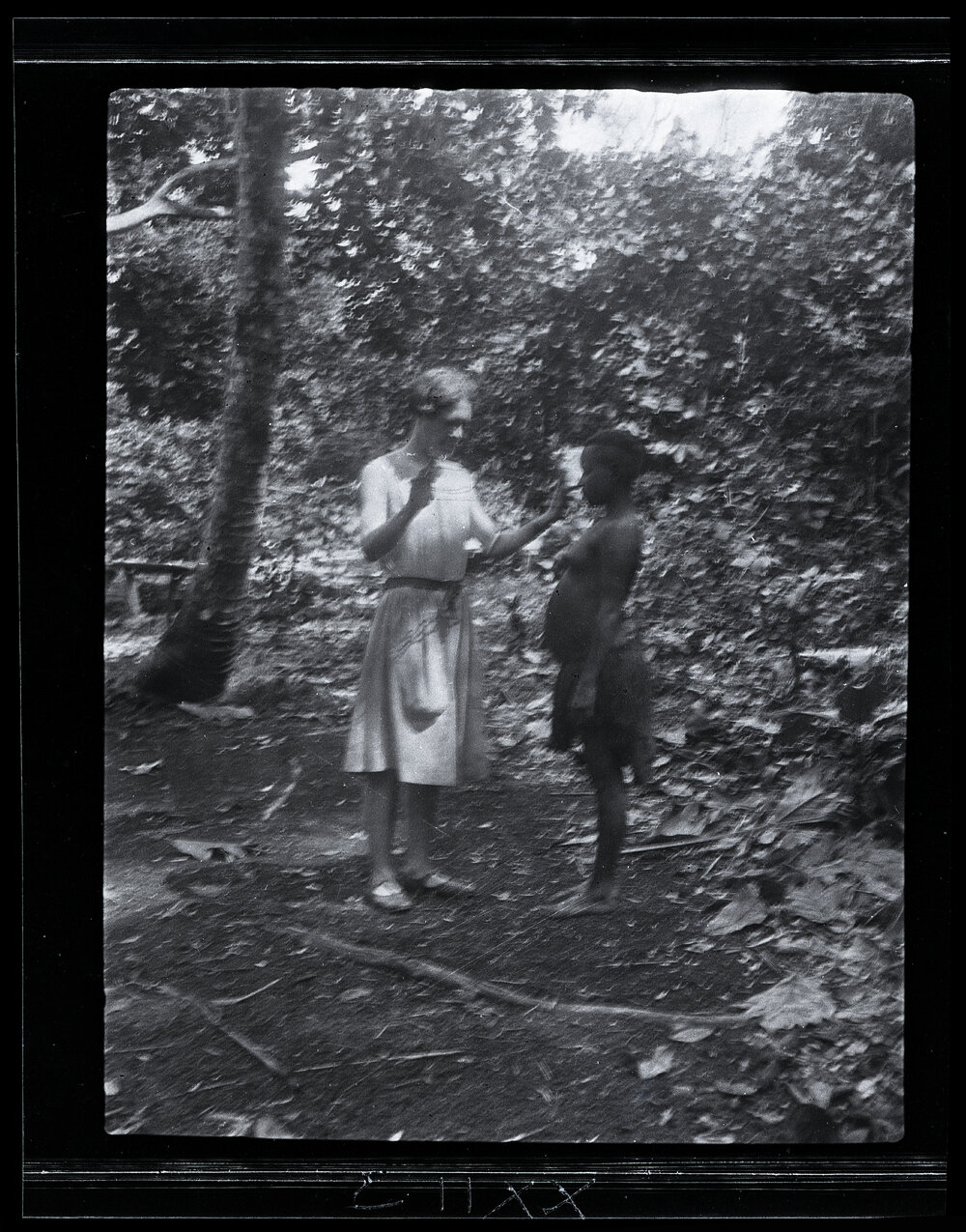 [Manum Island, New Guinea] Self [Wedgwood] Playing Cat&rsquo;s-Cradle With Another