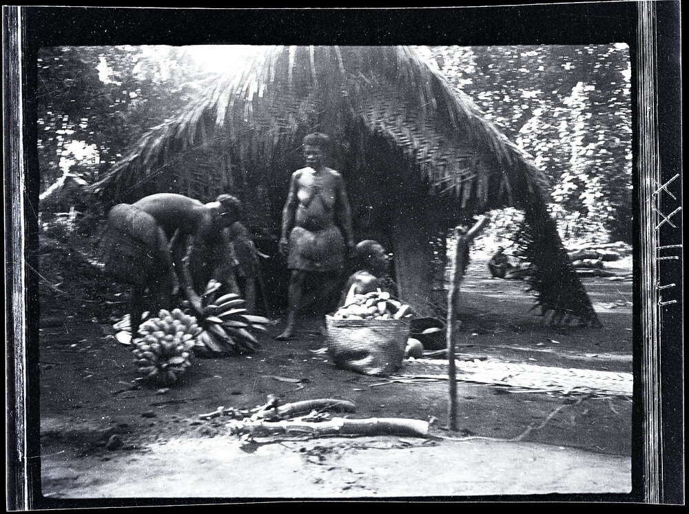 [Manum Island, New Guinea] Preparing Food for a Presentation