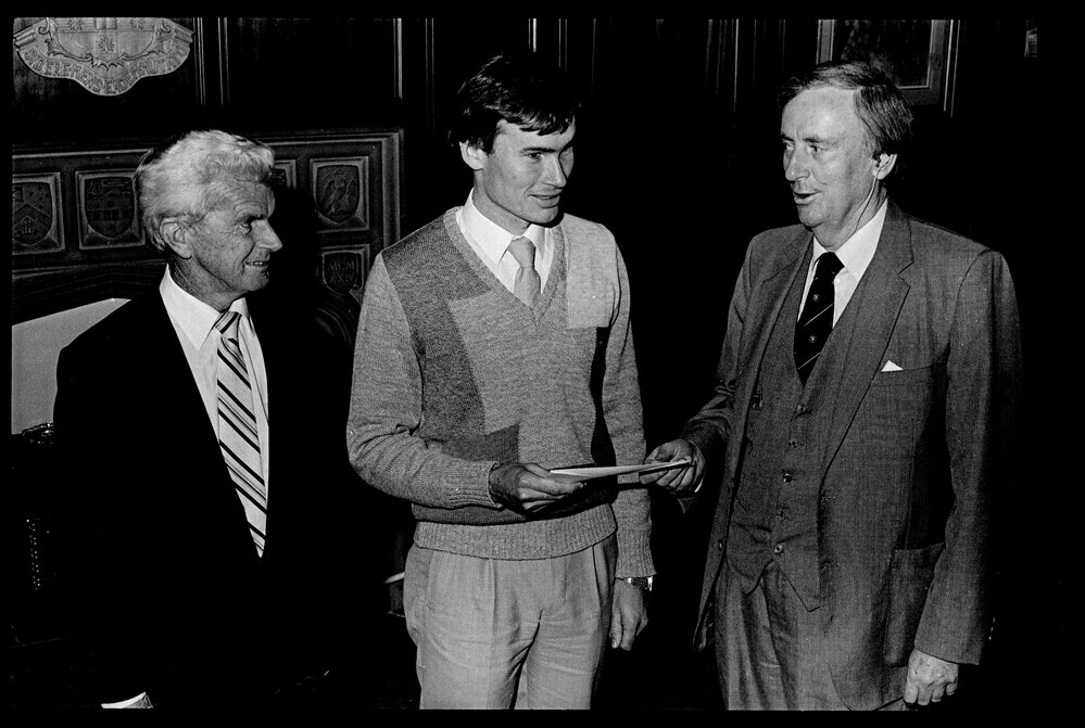 Presentation of GIO Scholarship to Dr David Lyle