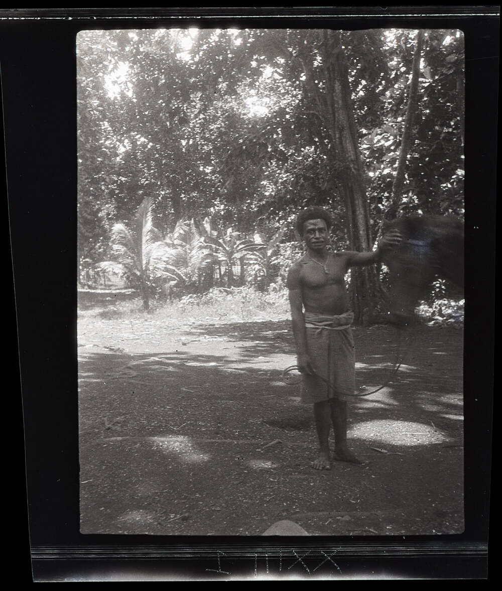[Manum Island, New Guinea] Benedict and Fritz (the Horse)